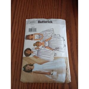 Butterick 3351 Size 2 3 4 5  Wedding Flower‎ Girl Dresses CUT